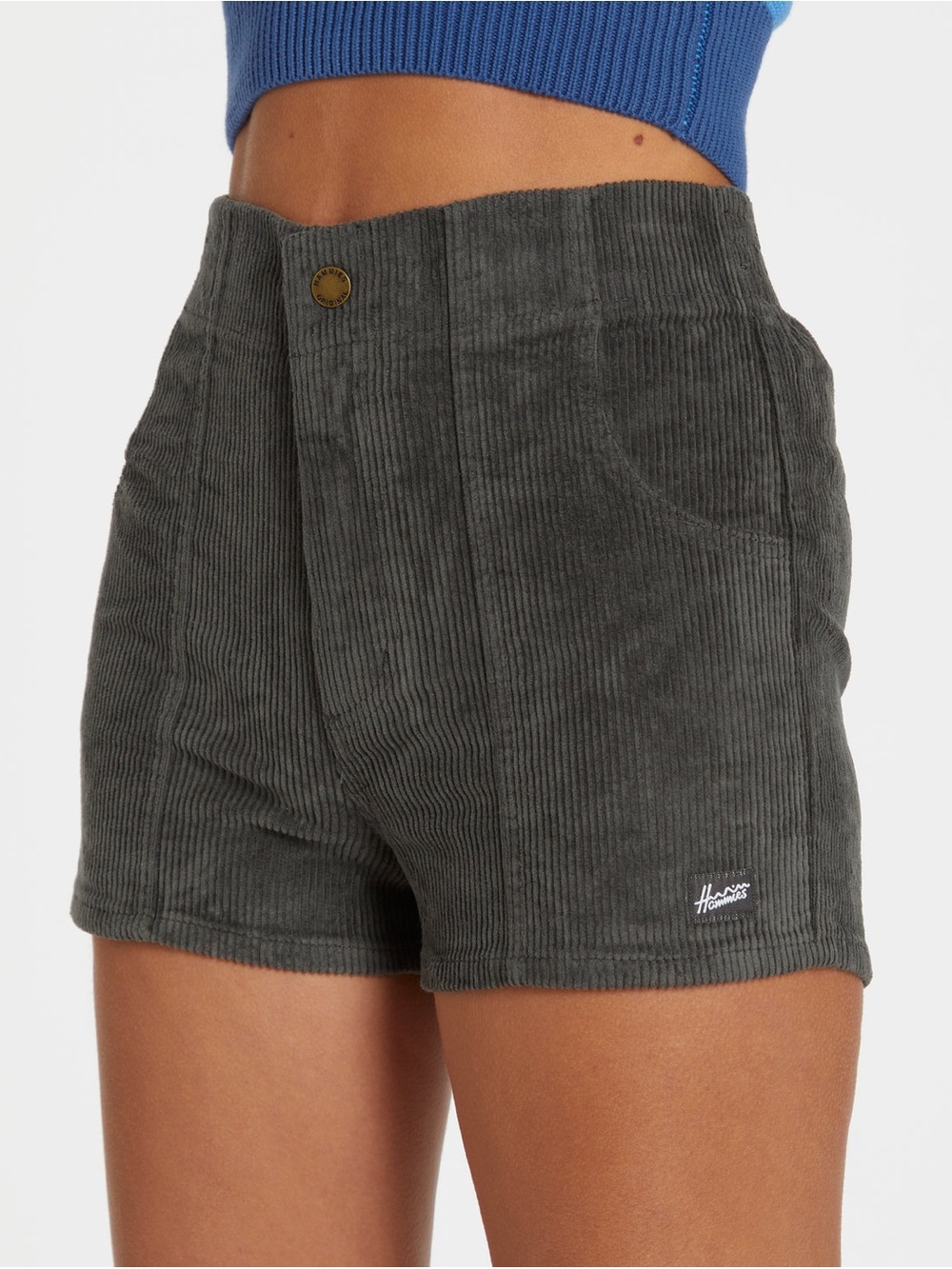 Hammies Women’s Short Cords size 32 Grey Gray L XL